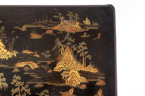 19TH CENTURY CHINESE EXPORT LACQUER GAMES TABLE - ADDITIONAL PHOTO 8