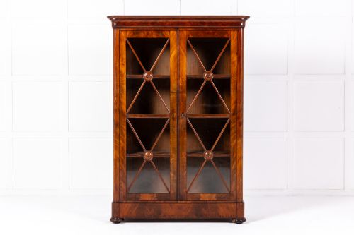 small 19th century french mahogany bookcase - CATEGORY: ANTIQUE BOOKCASES - DATED 19TH CENTURY