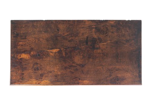 19TH CENTURY ENGLISH BURR OAK PEDESTAL KNEEHOLE DESK - ADDITIONAL PHOTO 1