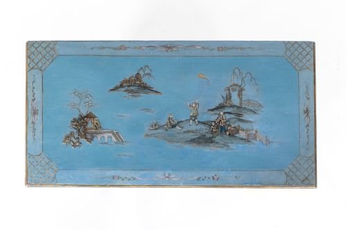 1930S DECORATIVE ENGLISH JAPANNED CHEST OF DRAWERS - ADDITIONAL PHOTO 5