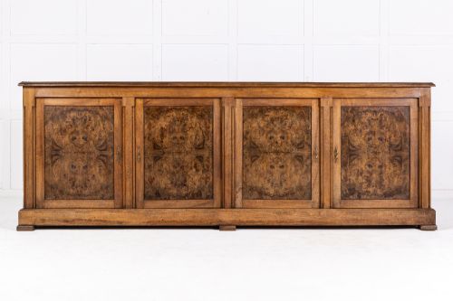 large 19th century french walnut enfiladesideboard - CATEGORY: ANTIQUE SIDEBOARDS - DATED 19TH CENTURY