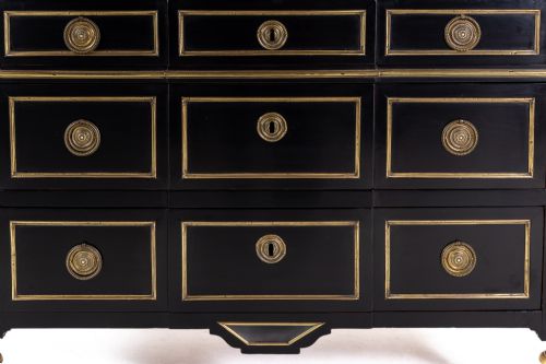 19TH CENTURY FRENCH EBONISED COMMODE - ADDITIONAL PHOTO 2