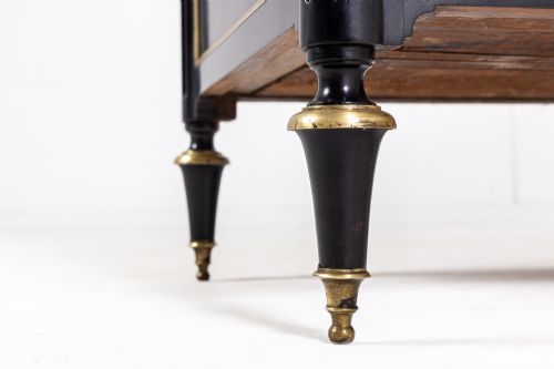 19TH CENTURY FRENCH EBONISED COMMODE - ADDITIONAL PHOTO 4