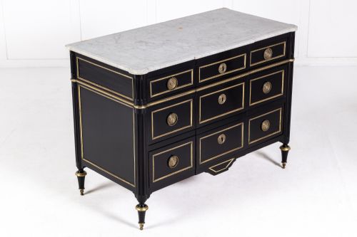 19TH CENTURY FRENCH EBONISED COMMODE - ADDITIONAL PHOTO 5