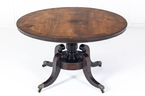 19TH CENTURY ENGLISH REGENCY ROSEWOOD CENTRE TABLE - ADDITIONAL PHOTO 3