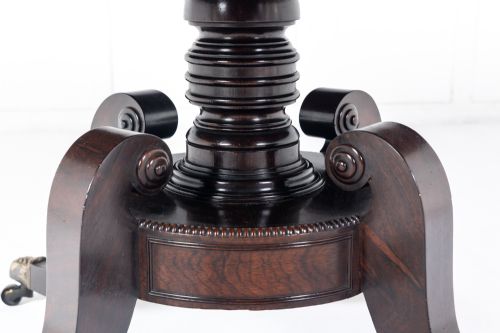 19TH CENTURY ENGLISH REGENCY ROSEWOOD CENTRE TABLE - ADDITIONAL PHOTO 4