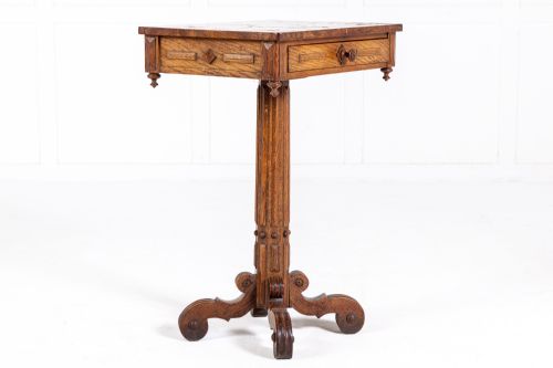 19th century pollard oak occasional table - CATEGORY: ANTIQUE STOOLS - DATED 19TH CENTURY