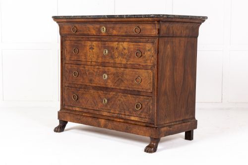 EARLY 19TH CENTURY FRENCH WALNUT COMMODE - ADDITIONAL PHOTO 4