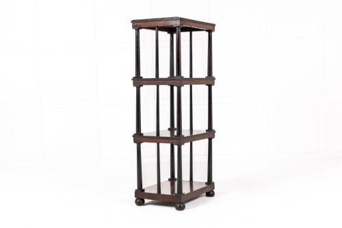 19th century english regency period mahogany whatnot - CATEGORY: ANTIQUE FURNITURE - DATED 19TH CENTURY