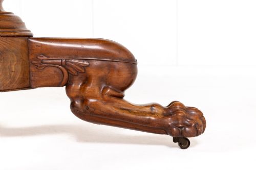 19TH CENTURY FRENCH MAHOGANY GURIDONCENTRE TABLE WITH MARBLE TOP - ADDITIONAL PHOTO 3
