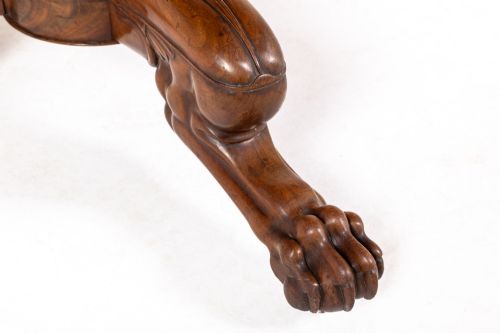 19TH CENTURY FRENCH MAHOGANY GURIDONCENTRE TABLE WITH MARBLE TOP - ADDITIONAL PHOTO 6