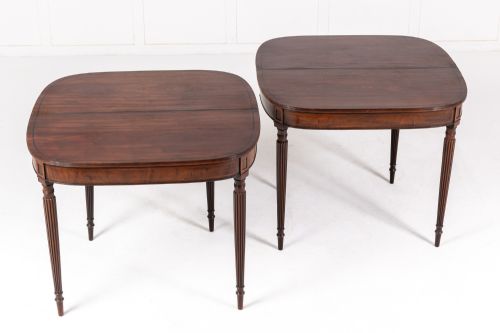 PAIR OF 19TH CENTURY ENGLISH REGENCY MAHOGANY TEA TABLES - ADDITIONAL PHOTO 3