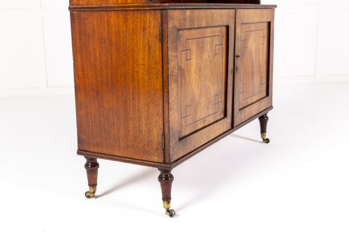 19TH CENTURY ENGLISH REGENCY MAHOGANY WATERFALL BOOKCASE - ADDITIONAL PHOTO 6