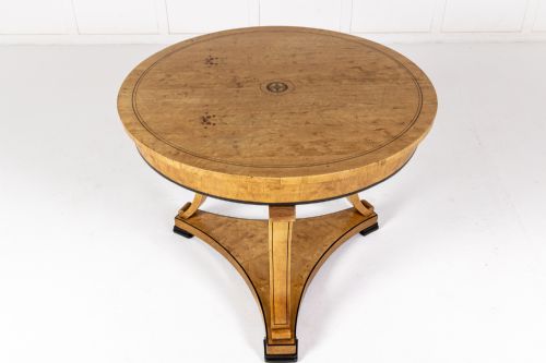 19th century french birch guridon - CATEGORY: ANTIQUE TABLES - DATED 19TH CENTURY