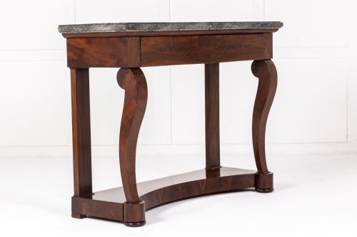 19th century french mahogany console table - CATEGORY: ANTIQUE TABLES - DATED 19TH CENTURY