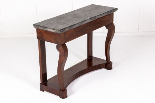 19TH CENTURY FRENCH MAHOGANY CONSOLE TABLE - ADDITIONAL PHOTO 1