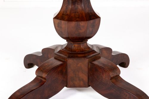 19TH CENTURY FRENCH MAHOGANY GURIDON WITH MARBLE TOP - ADDITIONAL PHOTO 2