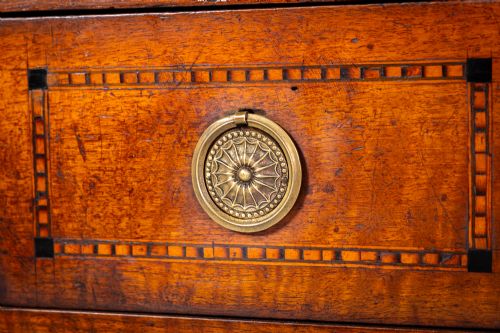 18TH CENTURY FRENCH LOUIS XVI WALNUT COMMODE WITH MARBLE TOP - ADDITIONAL PHOTO 2