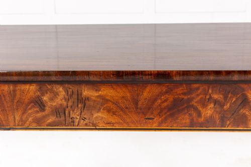 LATE GEORGE III ENGLISH MAHOGANY SIDE TABLE - ADDITIONAL PHOTO 1