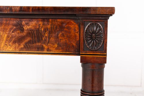 LATE GEORGE III ENGLISH MAHOGANY SIDE TABLE - ADDITIONAL PHOTO 4