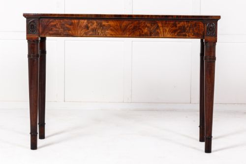 LATE GEORGE III ENGLISH MAHOGANY SIDE TABLE - ADDITIONAL PHOTO 5