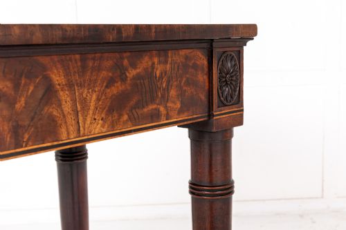 LATE GEORGE III ENGLISH MAHOGANY SIDE TABLE - ADDITIONAL PHOTO 10