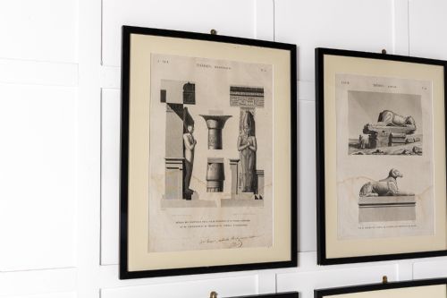 SET OF SIX 19TH CENTURY FRAMED ETCHINGS - ADDITIONAL PHOTO 4
