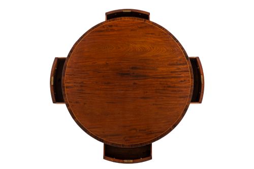 19TH CENTURY ENGLISH REGENCY MAHOGANY DRUM TABLE - ADDITIONAL PHOTO 1