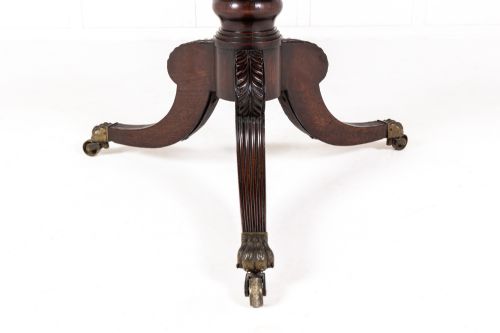19TH CENTURY ENGLISH REGENCY MAHOGANY DRUM TABLE - ADDITIONAL PHOTO 2