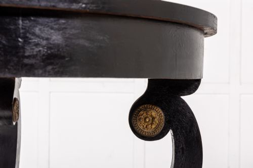 EARLY 19TH CENTURY ITALIAN EBONISED CENTRE TABLE - ADDITIONAL PHOTO 7