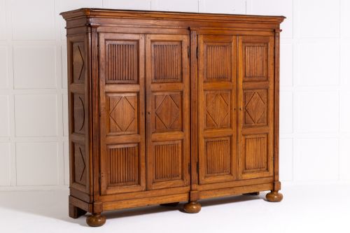 18th century italian cherrywood cabinet - CATEGORY: ANTIQUE CUPBOARDS - DATED 18TH CENTURY