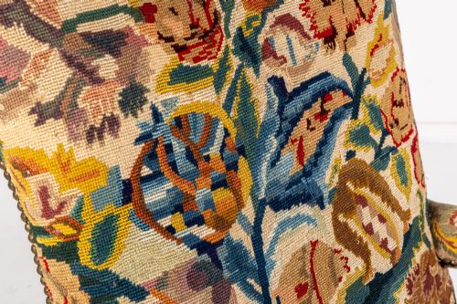 LARGE 19TH CENTURY ITALIAN OPEN ARMCHAIR - ADDITIONAL PHOTO 7
