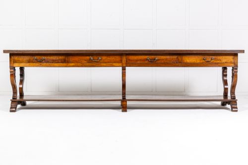 19TH CENTURY FRENCH WALNUT DRAPERS TABLE - ADDITIONAL PHOTO 1