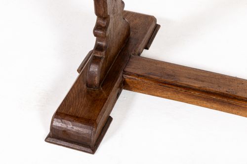 EARLY 20TH CENTURY ENGLISH OAK REFECTORY TABLE - ADDITIONAL PHOTO 1