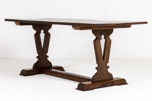 EARLY 20TH CENTURY ENGLISH OAK REFECTORY TABLE - ADDITIONAL PHOTO 4