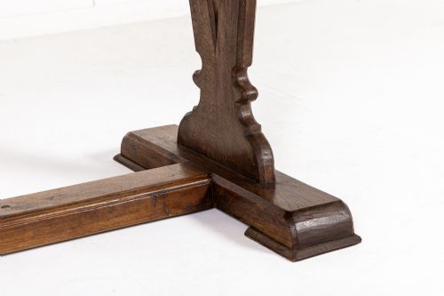 EARLY 20TH CENTURY ENGLISH OAK REFECTORY TABLE - ADDITIONAL PHOTO 5