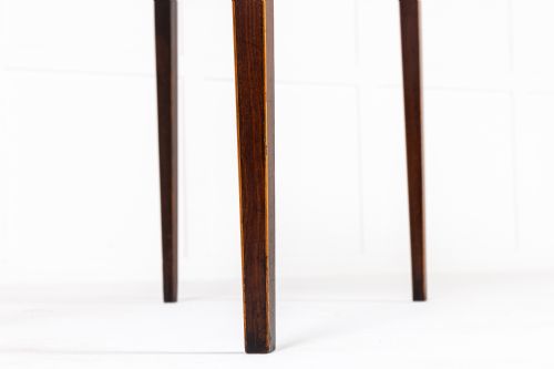 LATE 18TH CENTURY ENGLISH MAHOGANY BOW FRONTED SIDE TABLE - ADDITIONAL PHOTO 6