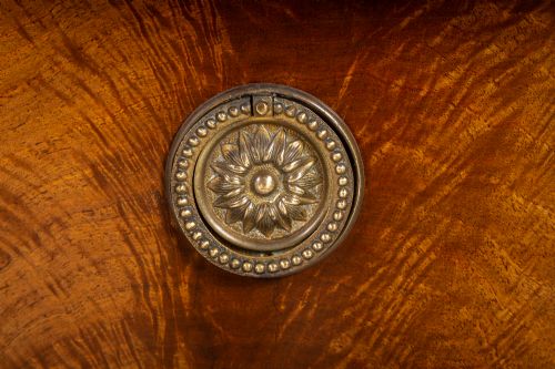 EARLY 19TH CENTURY FRENCH EMPIRE WALNUT COMMODE WITH PAW FEET - ADDITIONAL PHOTO 3