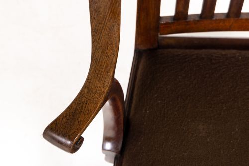 18TH CENTURY ENGLISH MAHOGANY ELBOW CHAIR - ADDITIONAL PHOTO 1