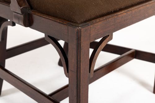 18TH CENTURY ENGLISH MAHOGANY ELBOW CHAIR - ADDITIONAL PHOTO 4