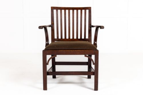 18TH CENTURY ENGLISH MAHOGANY ELBOW CHAIR - ADDITIONAL PHOTO 5