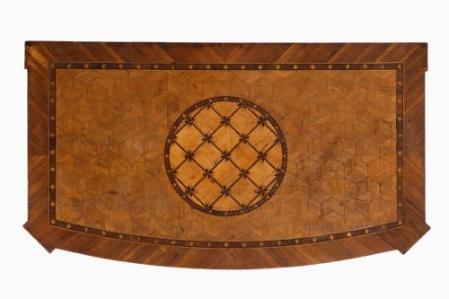 18TH CENTURY GERMAN WALNUT MARQUETRY AND PARQUETRY COMMODE - ADDITIONAL PHOTO 3