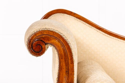 19TH CENTURY LATE ENGLISH REGENCY PERIOD MAHOGANY CHAISE LONGUE - ADDITIONAL PHOTO 2