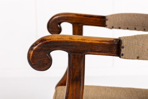 PAIR OF 19TH CENTURY ENGLISH REGENCY PERIOD BOBBIN TURNED ARMCHAIRS - ADDITIONAL PHOTO 3
