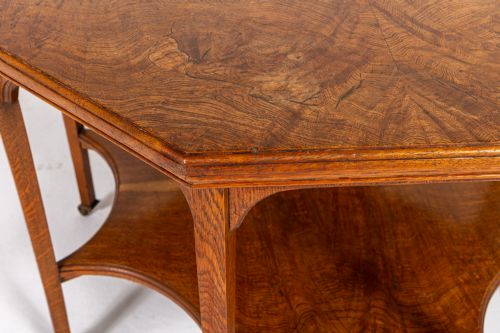 19TH CENTURY POLLARD OAK CENTRE TABLE - ADDITIONAL PHOTO 4