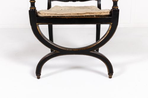 PAIR OF 19TH CENTURY PAINTED ARMCHAIRS - ADDITIONAL PHOTO 5