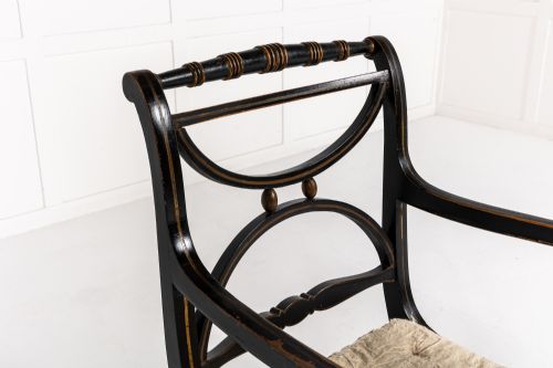 PAIR OF 19TH CENTURY PAINTED ARMCHAIRS - ADDITIONAL PHOTO 7