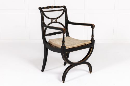 PAIR OF 19TH CENTURY PAINTED ARMCHAIRS - ADDITIONAL PHOTO 10