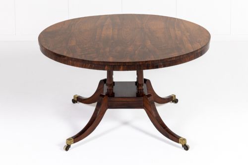 19th century english rosewood centre table - CATEGORY: ANTIQUE TABLES - DATED 19TH CENTURY