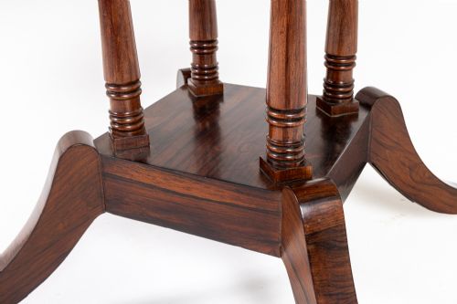 19TH CENTURY ENGLISH ROSEWOOD CENTRE TABLE - ADDITIONAL PHOTO 6